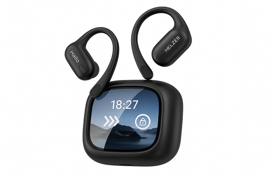 Bluetooth Earphones AI Translator Earbuds LCD Touch Screen - We Sell On Amazon