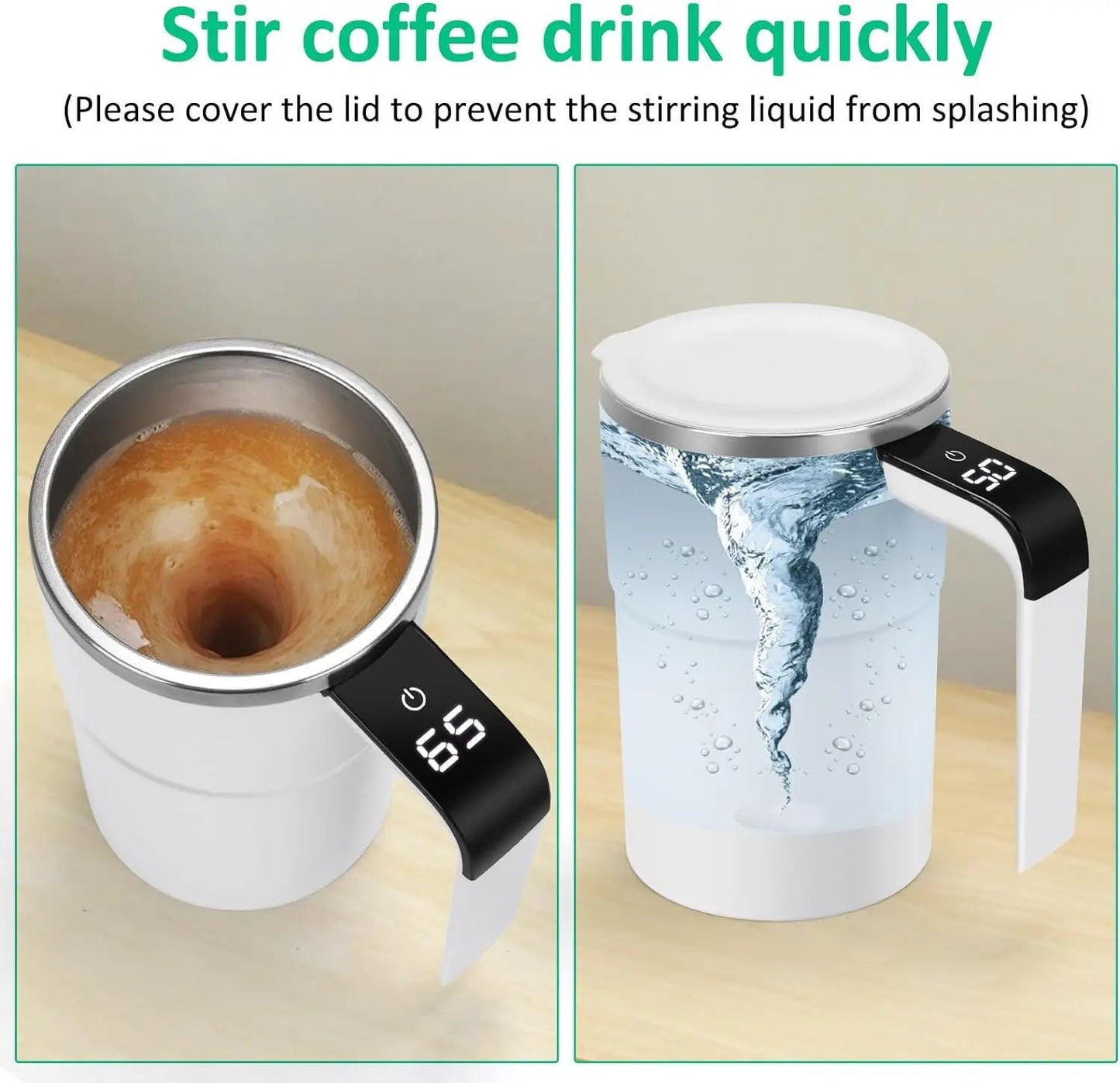 Self - Stirring Smart Mug with LCD Temp Display - We Sell On Amazon